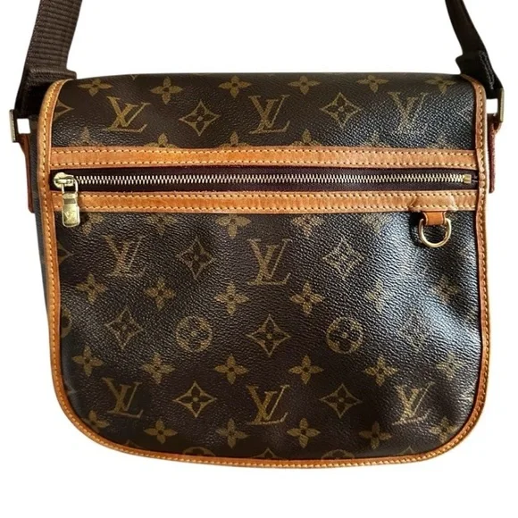 💯Authentic Louis Vuitton Brown Monogram Crossbody Bag certified by poshmark - Picture 6 of 16
